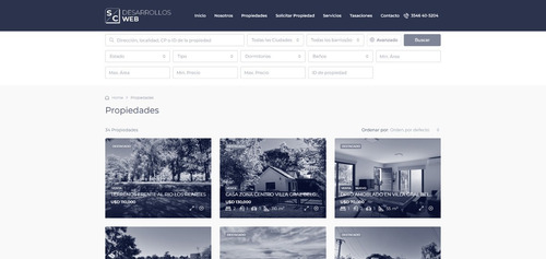 Desarrollo De Sitio Web Con Administrador Inmobiliario