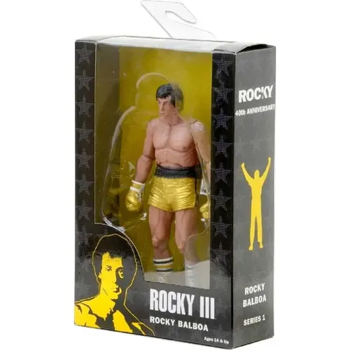Figure Action Boneco Rocky Balboa Rocky 3 Articulado Neca