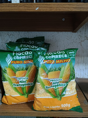 Flocão De Milho Para Cuscuz Não Transgênico (kit 15 X 500g)
