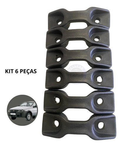 Kit 06 Gancho Caçamba Strada 1997 2014 Amarração Resistente
