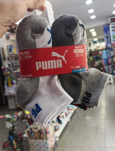  Medias  Puma Niño 6 Pares