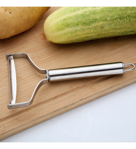 Pelador Grande Para Frutas Y Verduras De Acero Inoxidable
