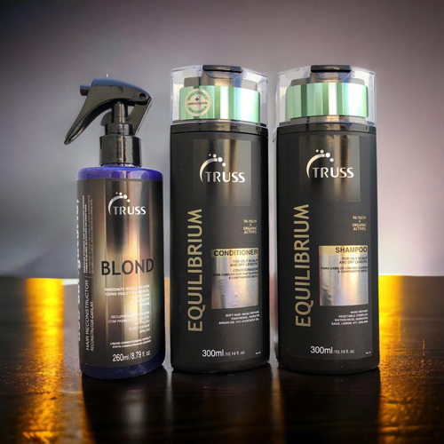 Equilibrium Shampoo Condicionador 300ml + Blond 260ml Truss