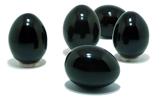 Huevos De Obsidiana Negra Natural 4 Cm Trc23