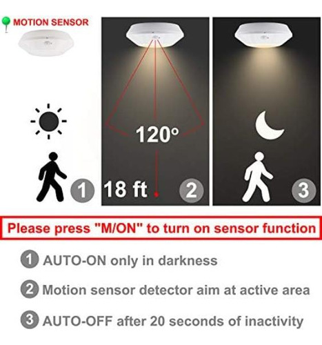 Bigmonat Luz De Ducha Con Pilas Con Sensor De Movimiento Luz