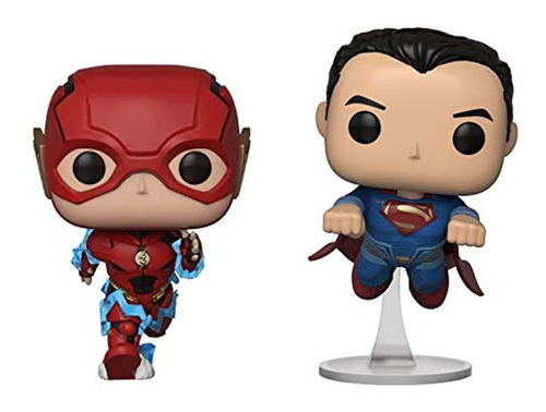 Funko Pop! Dc Justice League Flash And Superman Racing Fall