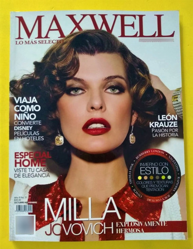Milla Jovovich Revista Maxwell 2012 Lio Messi