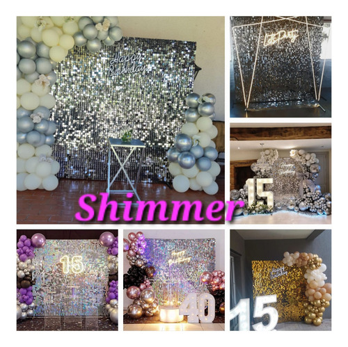 Shimmer Wall Panel Lentejuelas, Altar Bodas,deco Infantiles