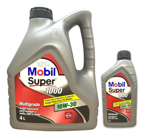 Aceite Mobil Super 10w30 5 Litros Api Sn Sm Sl Sj Ilsac Gf5
