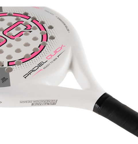 Imagen 4 de 7 de Paleta Padel Quick Paddle Fibra + Doble Capa Carbono Flex