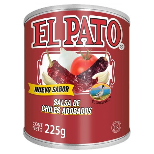 3 Latas De Salsa De Chiles Adobados El Pato 225g