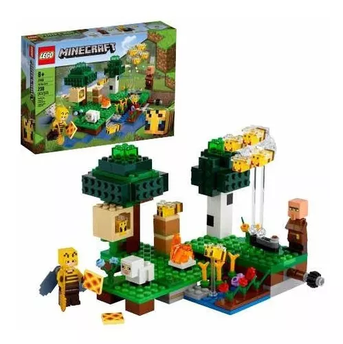 Bloques para armar Lego Minecraft The bee farm 238 piezas caja