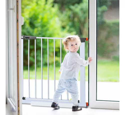 Puerta De Seguridad Bebes Perro Mascota Niños Reja 85cm