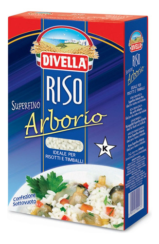 Arroz Arborio Divella 1kg