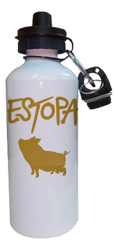 Botella Aluminio Estopa Cerdo Personalizado