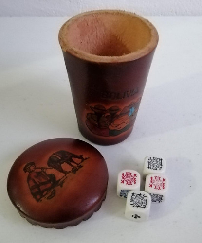 Cacho, Juego De Mesa Boliviano Artesanía Con Detalle (Usado)