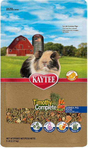 Alimento Kaytee Timothy Frutas Vegetal Cobayos 5 Lb /2.27 Kg