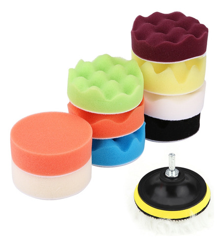 Li Kit De Almofada De Polimento De Esponja De 3 Polegadas