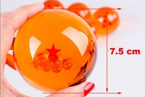 Esferas De Dragon Ball Z Tamaño Real 7.6cm+ Estuche Original
