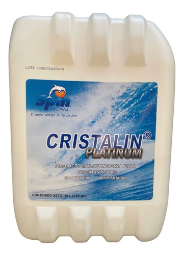 Cristalin Platinum 10lt. Clarificador Spin Piscinas