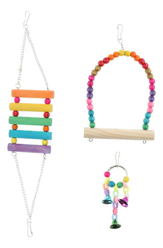 3 Unidad Escalera Juguetes Para Loros Accesorios De Animales