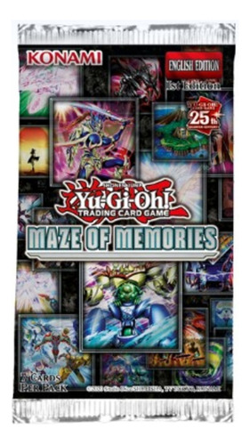 Yugioh Booster X 7 Cartas - Maze Of Memories - Konami