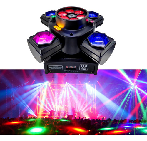 Cabeza Móvil De 4 Cabezales Bee Eye Led Beam Para Dj Discote