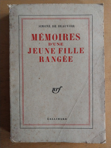 Memoires D´une Jeune Fille Rangee - De Beauvoir, Simone