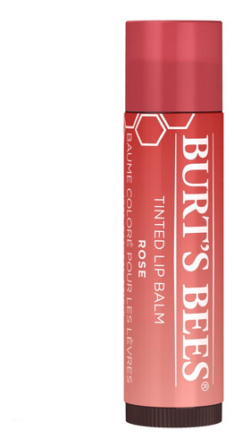 Imagen 2 de 6 de Bálsamo Labial Con Color Burt's Bees Rose