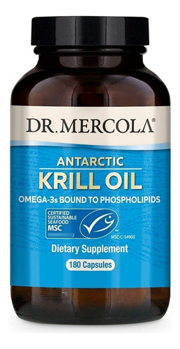 Dr. Mercola, Aceite De Krill Antártico 180 Caps ,