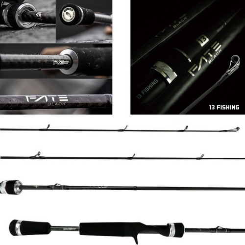 Vara 13 Fishing Fate Black 581 (1,73m) 12-20lb P/ Carretilha