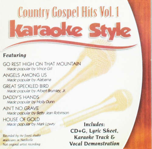Cd:karaoke Style: Country Gospel Hits, Vol. 1