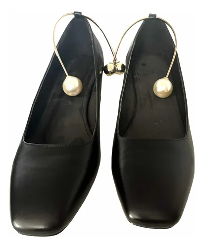 Zapatos negros con taco new arrivals