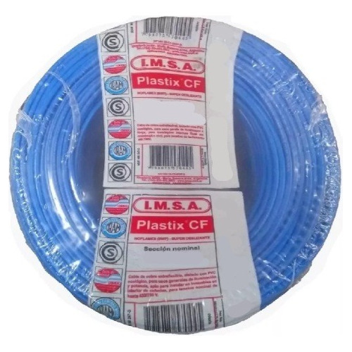 Cable Unipolar Imsa 1x1mm X 100 Metros Cobre Iram E631 