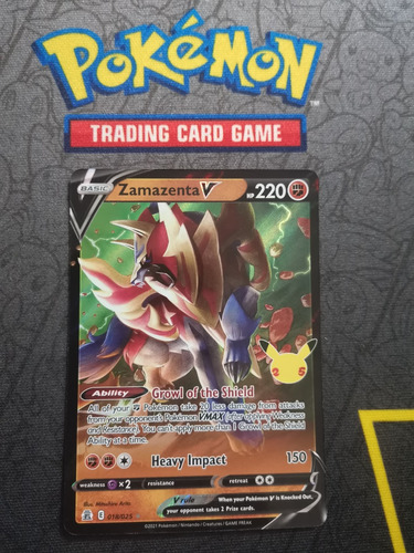 Zamazenta V 018/025 Ultra Rare Celebrations Pokemon Tcg