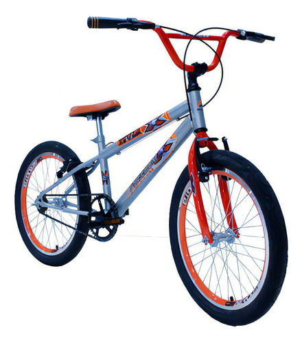 Bicicleta Infantil Masculina Aro 20 Tiger - Bmx Freestyle Cor Prata Tamanho do quadro A partir de 7 anos