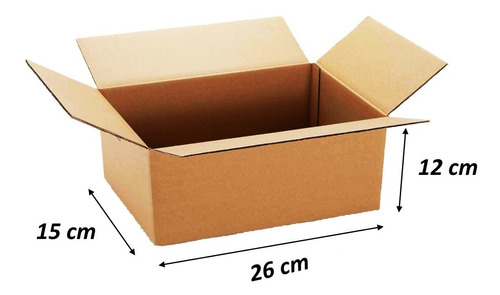 Cajas De Cartón Para Envíos N3 26x15x12 Pack 20 U. *delivery