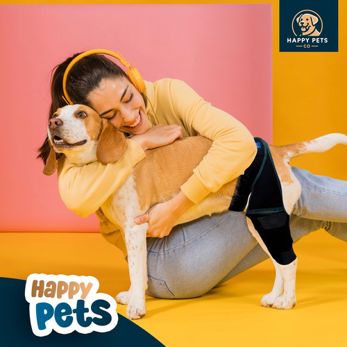 Joelheira Para Cães Happy Pets Co Ajustável Para Ligamento C