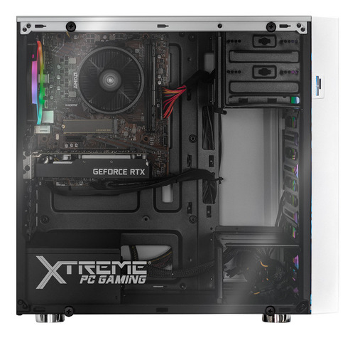 Xtreme Pc Gaming Geforce Rtx 3050 Amd Ryzen 5 5500 16gb Ssd 1tb Monitor 23.8 144hz Wifi Dragonfly White