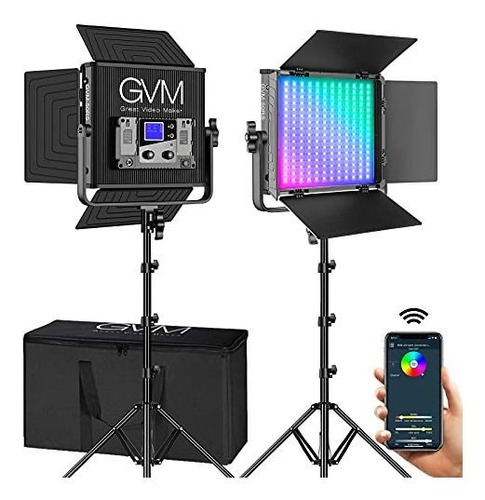 Kit De Iluminación Gvm De Vídeo 50 W 360 Con Control