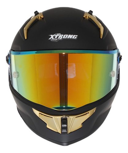 Casco Certificado Ece Para Moto Dot Integral Xtrong R1 Negro Matte Xl