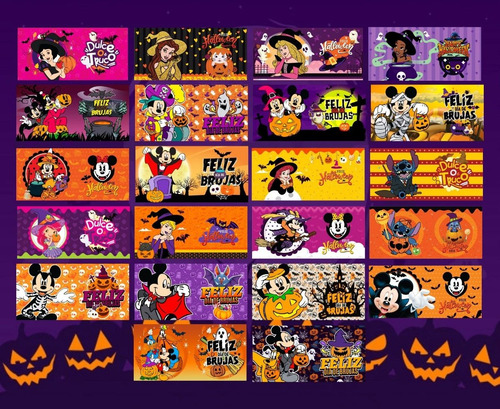 Imagen 4 de 4 de Plantillas Para Tazas Infantiles Halloween Sublimacion
