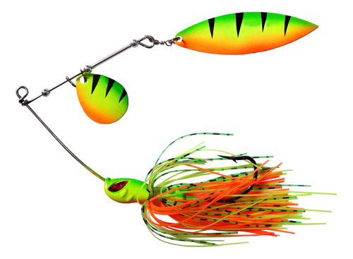 Isca Artificial Yara King Spinner 6/0 26g Eduardo Monteiro Cor 11 - Fire Tiger