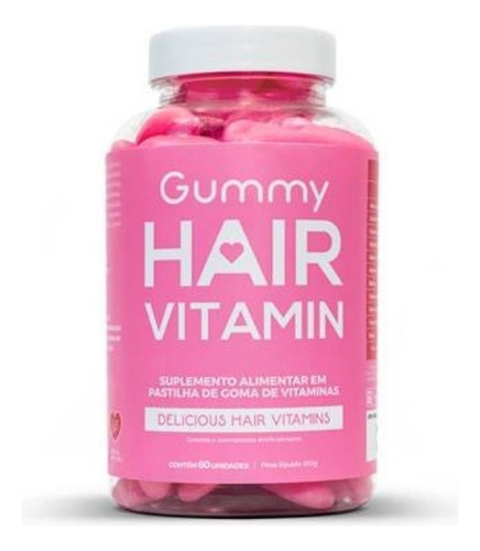 Gummy Hair Vitamin Original - 1 Pote C/ 60 Gomas