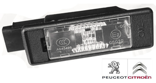 Lanterna Placa Traseira Original Peugeot 2008 2016/2021