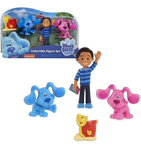 Muñecos Blues Clues Figuras Magenta Josh Perro Azul Blue