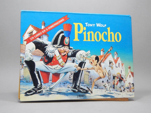 Pinocho Tony Wolf Libro En 3 Dimensiones 1994 Bh6