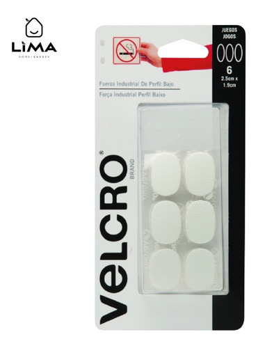 Imagen 2 de 7 de Abrojo Velcro Autoadhesivo Alta Resistencia Óvalos X 6 Un