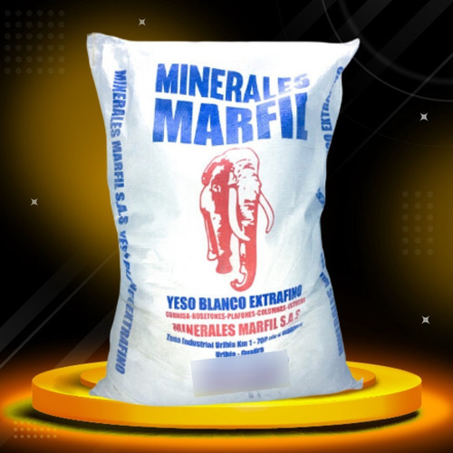 Yeso 25 Kilos Minerales Marfil