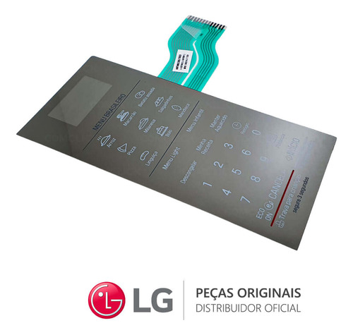 Membrana Teclado Mfm63057003 Ms3095lra Micro-ondas LG